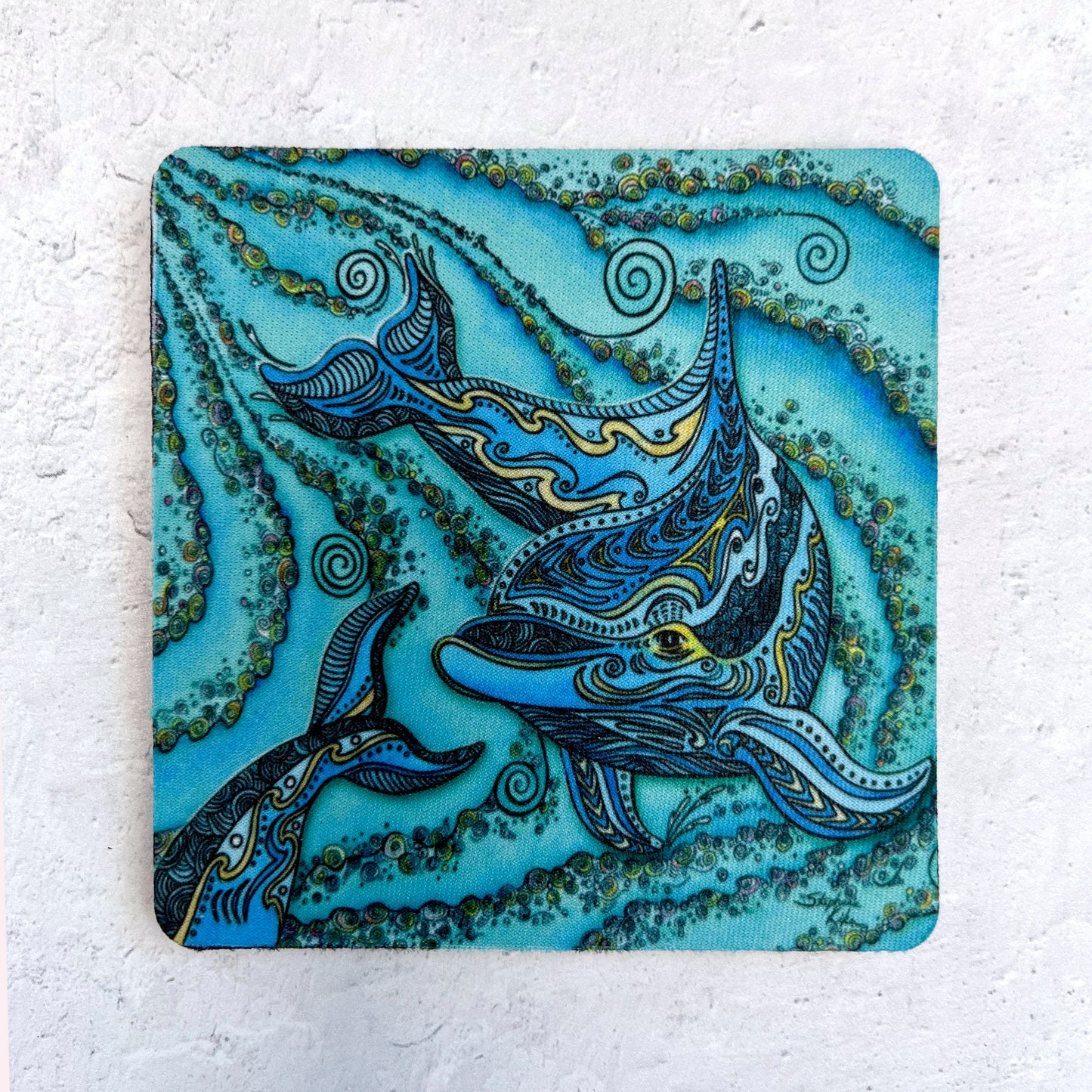 Dolphin Play Coaster