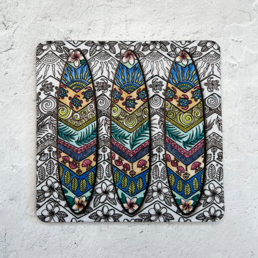 3 Surf Boards Coaster