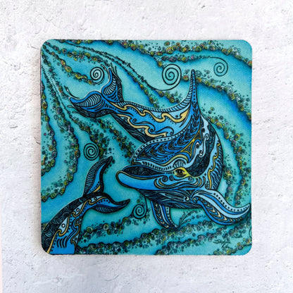 Dolphin Play Coaster