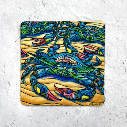 Blue Crabs Coaster