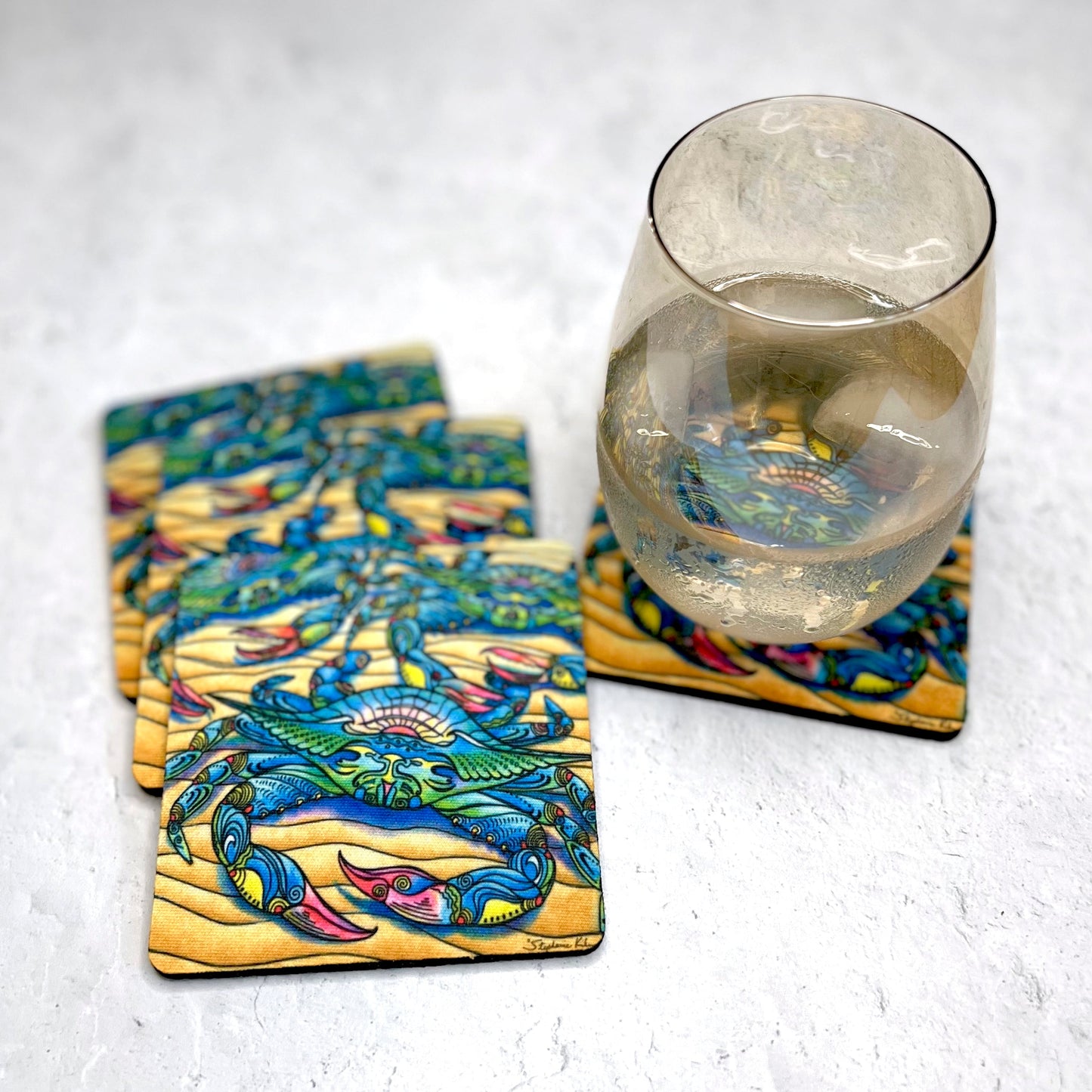 Blue Crabs Coaster