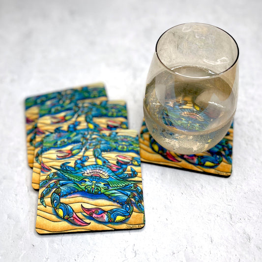 Blue Crabs Coaster